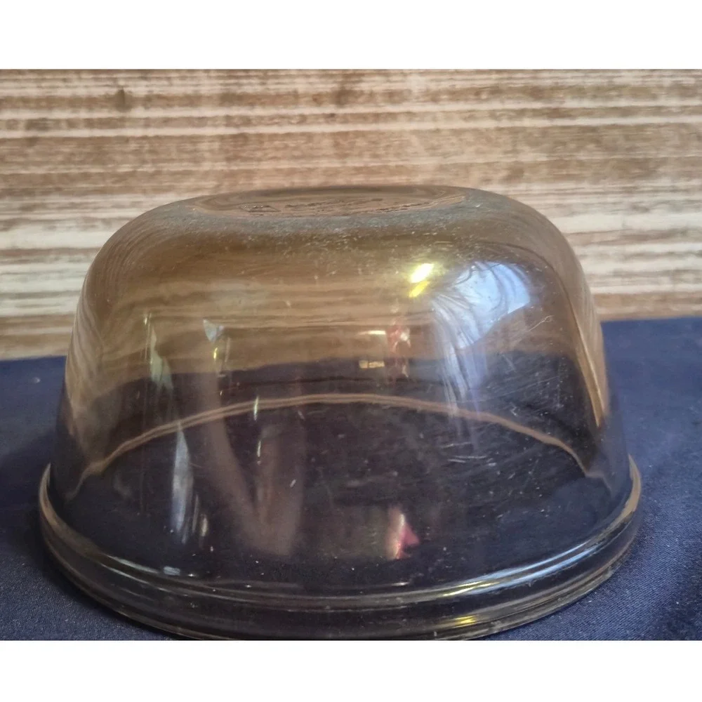 Anchor‎ Hocking Ovenware 1 Qt Smoky Gray Glass Mixing Bowl 1056 USA Made